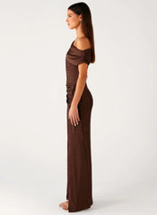 Harvest Moon Maxi Dress - Chocolate