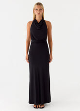Crazy Over Me Maxi Dress - Black