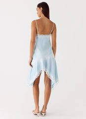 Starla Midi Dress - Pale Blue
