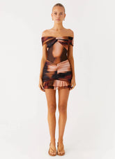 Frances Mini Dress - Black Gradient