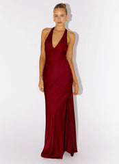 Angie Maxi Dress - Burgundy