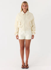 Jameson Bomber Jacket - Ivory