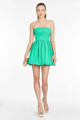 Oscar Attention Snatch Mini Dress Green