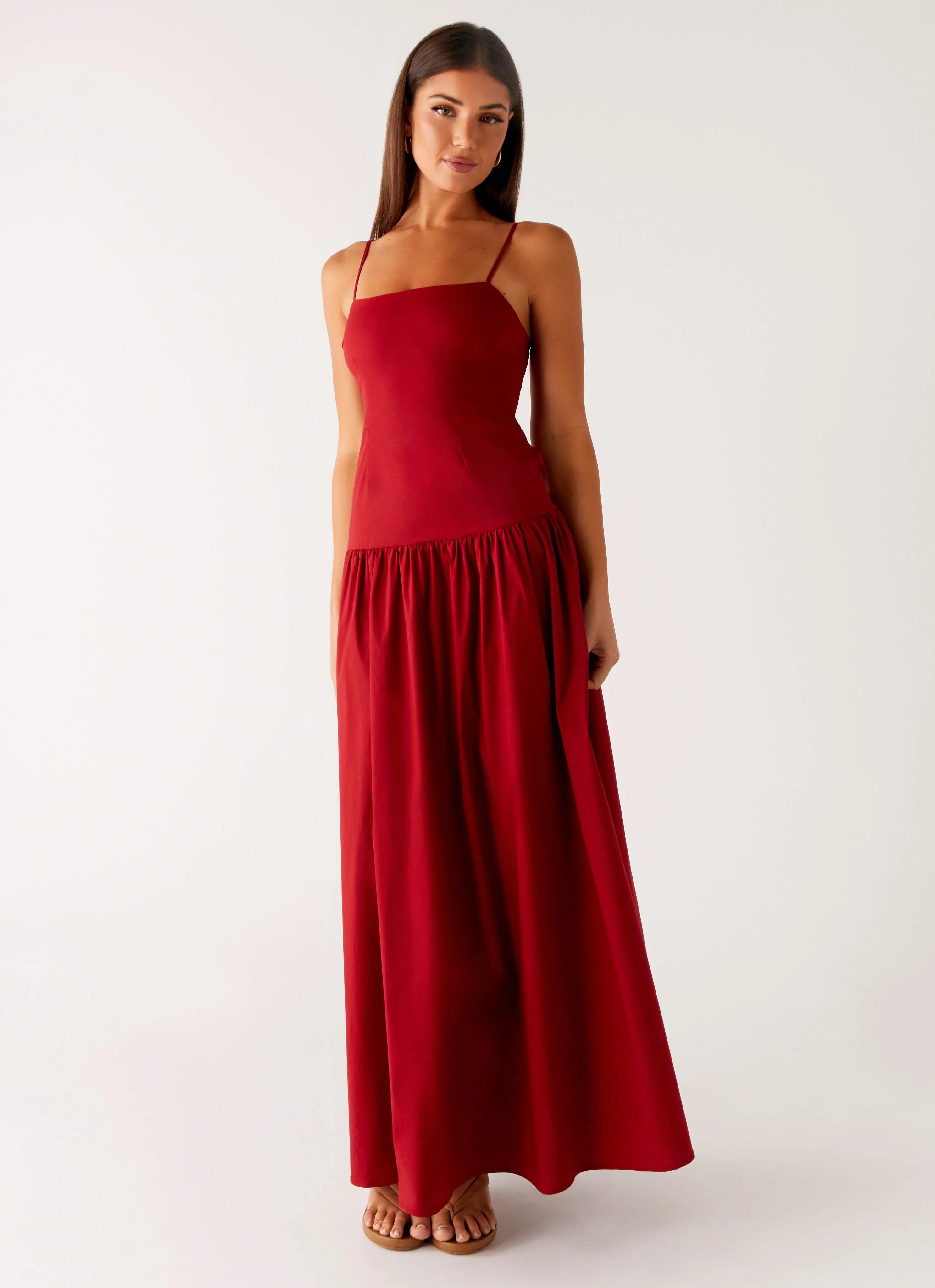 Vince Cami Maxi Dress - Deep Red