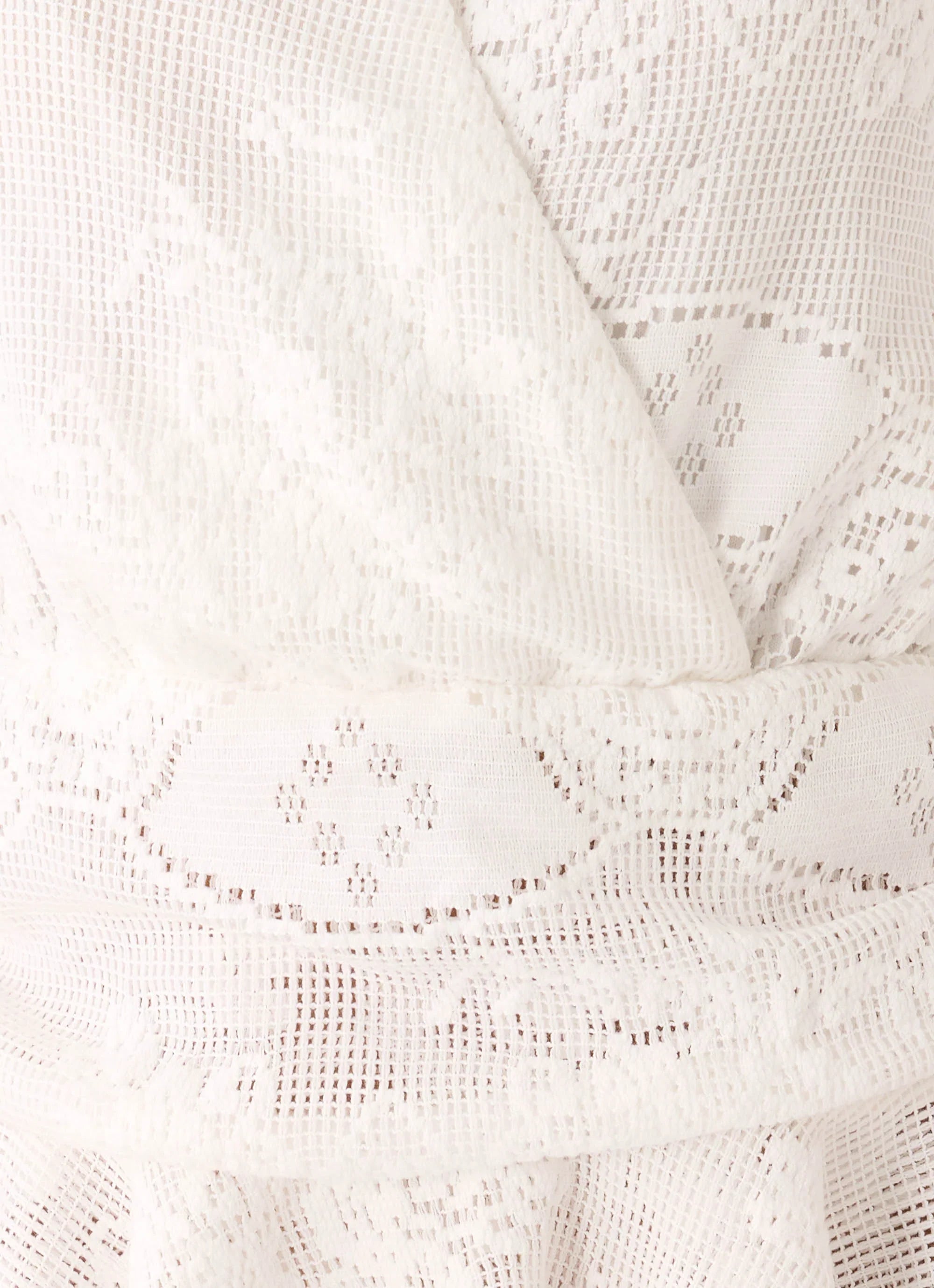 Jovanna Lace Mini Dress - White