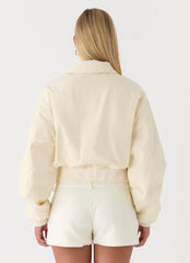Jameson Bomber Jacket - Ivory