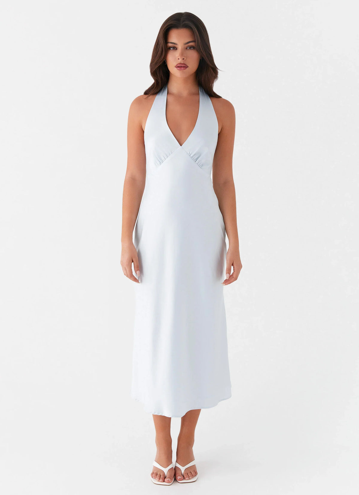 Heavy Hearted Midi Dress - Blue