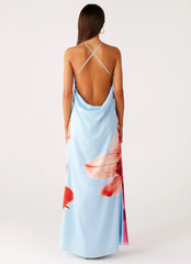 Chloe Maxi Dress - Turquoise Bloom